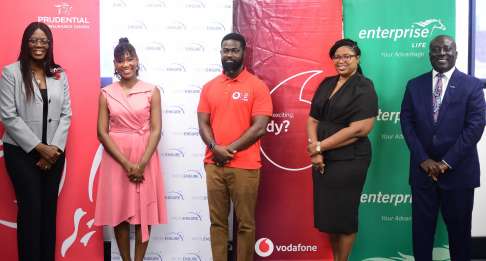 Prudential Life partners with Vodafone, MicroEnsure and Enterprise to launch an innovative mobile insurance plan for Ghanaians