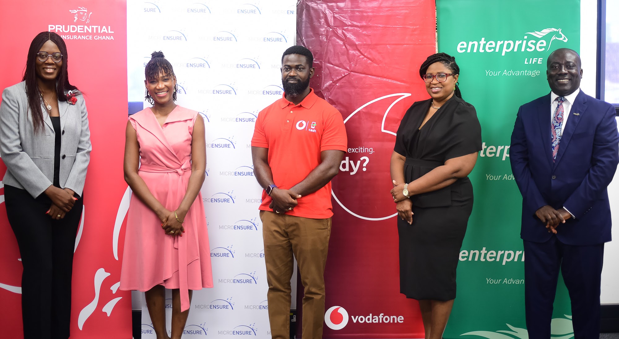 Prudential Life partners with Vodafone, MicroEnsure and Enterprise to launch an innovative mobile insurance plan for Ghanaians